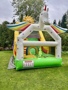 Einhorn Rutsche Hüpfburg mieten oder leihen in Bremen und Umgebung