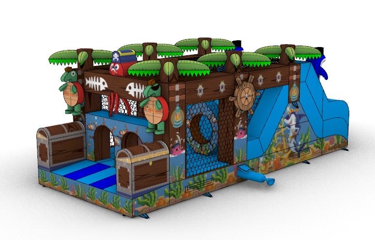 Piraten Parcours Hüpfburg